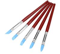 Clay Sculpting Tools, 5-Piece Rubber Tip Paint Set for Pottery Shaping and DIY Carving