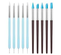 Clay Sculpting Tools, Professional Silicone Tip Paint Pens, Brushes, Portable Handicraft Modeling Supply, Precision Carving and Dotting Accessories for Artwork, 17.98.708 inches