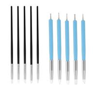 Clay Sculpting Tools Set, 10pcs Silicone Sculpting Tools Paint Brush Clay Sculpting Modeling Dotting Tool Set for Nail Pottery Clay Making DIY Handicraft Art Supplies(Blue, Black)
