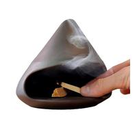 Clay Sculpture palos Santo Holder - Handcrafted Ceramic Incense Burner, s-age Scent Stand, Energy Purifying Smudge Bowl For Meditation, Home Décor