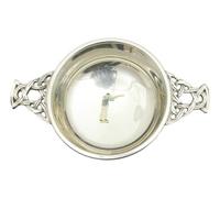 Clay Shooter Enamel Chrome Plated Steel Quaich Bowl Scottish Quaich 329
