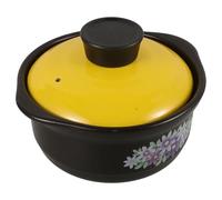 Clay Soup Pot Induction 1.3l Double Handle Home Restaurant Cookware