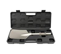 Clay Spade Chisel，40Cr Chromium Steel Flat Edge Chrome Steel Clay Spade Scoop Chisel，Large Size（440mm x 135mm） Demolition Shovel Chromium with BucklesRounded Edges for Construction Landscaping