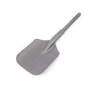 Clay Spade Chisel Bit 40cm Excavation Shovel Masonry Demolition Tool with Five-Pit Shank Structure High-Hardness Edge for Tile Removal Brick Concrete Trenching Landscaping Construction