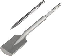 Clay Spade for Breaker 45Cm Electric Demolition Chisel for Brick Wall Concrete with 28Cm Flat Head and Heart Shaped Spade Tip