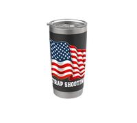 Clay Target Shooter Trap Shooting Stainless Steel Insulated Tumbler