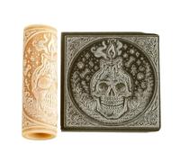 Clay Texture Roller - Embossing Tool for Pottery and Crafts | Durable Acrylic with Patterned, Handheld Roller for Clay, Dough, Polymer, and Ceramic Art Projects