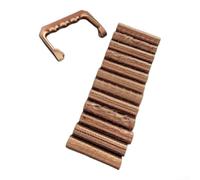 Clay Texture Roller Set 9Pcs Interchangeable Design Rollers for Pottery Clay Modeling Handmade Jewelry Earring Making Craft Tools(Maker Rose Gold)