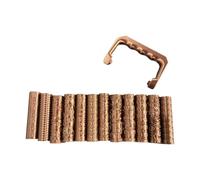 Clay Texture Roller Set with 12 Pattern Rollers and Dedicated | Gold Manual Tool for Tabletop Terrain Building and Pottery Detailing