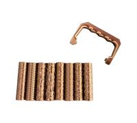 Clay Texture Roller Set with 8 Patterned Rollers and Handle, 4 Inch Manual Texture Tools for Model Boards, Terrain Builds, and Scenic Crafting Hand Press Roller Tabletop Accessory