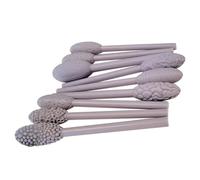 Clay Texture Tools, 9X Art Projects Oval Pattern Rollers Set, Ceramic Pottery Sculpting Accessories, Single Head Design for Crafts, Creating Intricate Textures and Designs in Clay