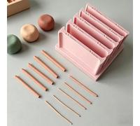 Clay Thickness String Roller Tool - 0.5-5mm Even Rolling Control | Modeling Compound Thickness String Roller Tool for Sculpting, Polymer Strip Rolling Guides, DIY Modeling Clays