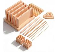Clay Thickness String Roller Tool - Pottery Teaching Rolling Mud Stick Guide Tools Sculpting Clay Thickness String Roller Tool Strip Storage Base | Sculpting Strip Rolling Guides for DIY Crafts