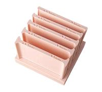 Clay Thickness String Roller Tool | with Storage Base Precise Control 5 Size - Pottery Teaching Rolling Mud Stick Guide Tools | for Jewelry Making Decorative DIY Craft Projects Ceramic Artists