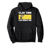 Clay Time My Favorite Time Clays Skeet Trap Shooting Pullover Hoodie