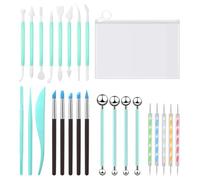 Clay Tools,26Pcs Pottery Tools Polymer Clay Tools Set with Storage Bag