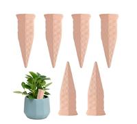 Clay Water Spikes - 6X Self-Watering Clay Slow Release Stakes,Auto-Water Irrigation System, Plant Waterer Devices For Family, Friends, Colleagu