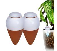 Clay Watering Cones Set - Plant Water Dispenser with Lid