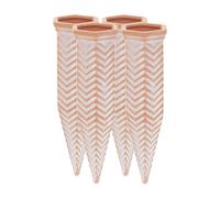 Clay watering spikes Terracotta Drip Feeders 4 Pieces Zig-Zag Design Durable