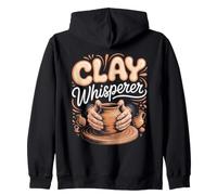 Clay Whisperer Sculpting Pottery Zip Hoodie