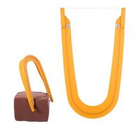 Clay Wire Cutter, 5.12 x 3.35 Inch/13x8.5cm Lightweight Convenient Pottery Trimming Tools Plastic Pottery Tools for Artists Cutting Mud Handcraft (Orange)