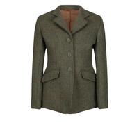 Claydon Tweed Junior Jacket Green - Herringbone - Size 28