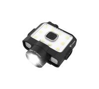 Claymore Capon 120D (Black) - Rechargeable Cap Light with Motion Sensor, Multi-Purpose Clip-On, Focus Mode for Enhanced Light Distance. 3 Lighting Modes, 380 Lumens, Dust and Waterproof.