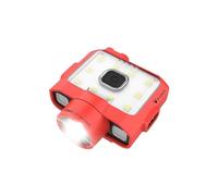Claymore Capon 120D (Red) - Rechargeable Cap Light with Motion Sensor, Multi-Purpose Clip-On, Focus Mode for Enhanced Light Distance. 3 Lighting Modes, 380 Lumens, Dust and Waterproof.