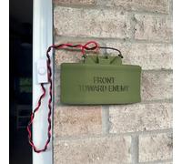 Claymore Doorbell, Claymore Mine Doorbell, Front Toward Enemy, Fake Mine Prop Do Not Disturb Door Bell Button, No Soliciting Doorbell Cover, Funny Pranks for Joke Gag Pranks Gift Home Decor