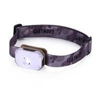 Claymore HEADY2 Tan - Ultra-Lightweight LED Headlamp, 350LM Super Bright Headlight with Rechargeable Battery, Compact Waterproof Headband Flahlight for Camping, Hiking, Trail Running