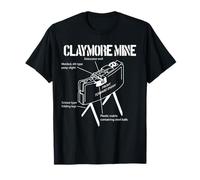 Claymore Mine Schematic Front Toward Enemy Claymore T-Shirt