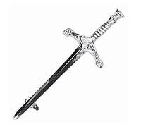 Claymore Sword Thistle Head Kilt Pin Celtic Design Chrome Finish Accessories