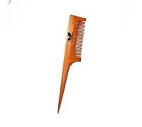 Claymper Kacchi Neem Wooden Comb - Soaked In 17 Herbs, Neem & Sesame Oil For Multi-Actions - Detangling, Frizz Control & Shine,Suited For All Hair Types (Detangler)