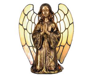 Clayre&Eef Table lamp Angel in the Tiffany style