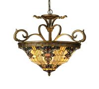 Clayre&Eef Tiffany-style hanging lamp Anthia 2