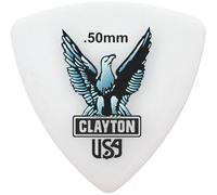 Clayton Acetal Rounded Triangle Guitar Picks Pack of 12 - Premium Guitar Plectrums with Comfortable Grip for Acoustic & Electric Guitar - Durable Picks for Strumming, Rhythm & Lead Playing