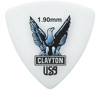 Clayton Acetal Rounded Triangle Guitar Picks Pack of 12 - Premium Plectrums with Non-Slip Matte Grip for Acoustic & Electric Guitar