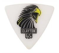 Clayton CSART8012 Rounded Triangle Sharp Acetal/Polymer Guitar Picks, 0.80 mm, Set of 12 Pieces