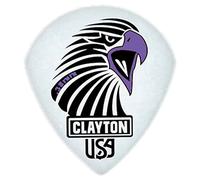 Clayton CSAST3812 Small Teardrop Sharp Acetal/Polymer Guitar Picks, 0.38 mm, Set of 12 Pieces