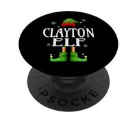 CLAYTON Elf Xmas Funny Men's Family Matching Christmas PopSockets Adhesive PopGrip