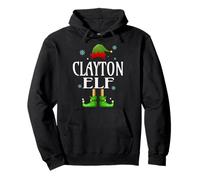 CLAYTON Elf Xmas Funny Men's Family Matching Christmas Pullover Hoodie
