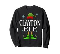 CLAYTON Elf Xmas Funny Men's Family Matching Christmas Sweatshirt