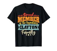 Clayton Last Name Clayton Family Clayton T-Shirt
