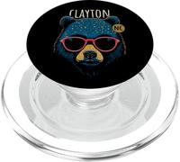 Clayton NC USA Cool Bear Wearing Sunglasses Design PopSockets PopGrip for MagSafe