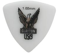 Clayton Plectrum Acetal Polymer Packing 12pcs, 1.00mm Clayton-Adler Rounded Triangle