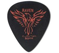 Clayton Plectrum Black Raven Standard 351 Shape Packing 12 pcs 0,50 mm