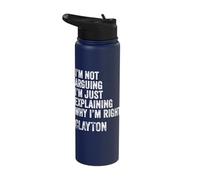Clayton Quote Funny Birthday Custom Name Idea Engineer Stainless Steel Insulated Water Bottle