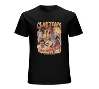 Clayton'S World Chicken Burgah Men's Black T-Shirt Unisex Clothing XL