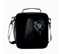 CLAYU Insulated Lunch Bag for Women Men Snake Reusable Lunch Box for Work School