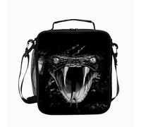 CLAYU Insulated Lunch Bag for Women Men Snake Reusable Lunch Box for Work School